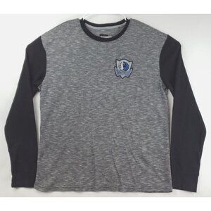 U-Brand Dallas Mavericks Shirt Mens XL Black Gray Thermal Long Sleeve Pullover